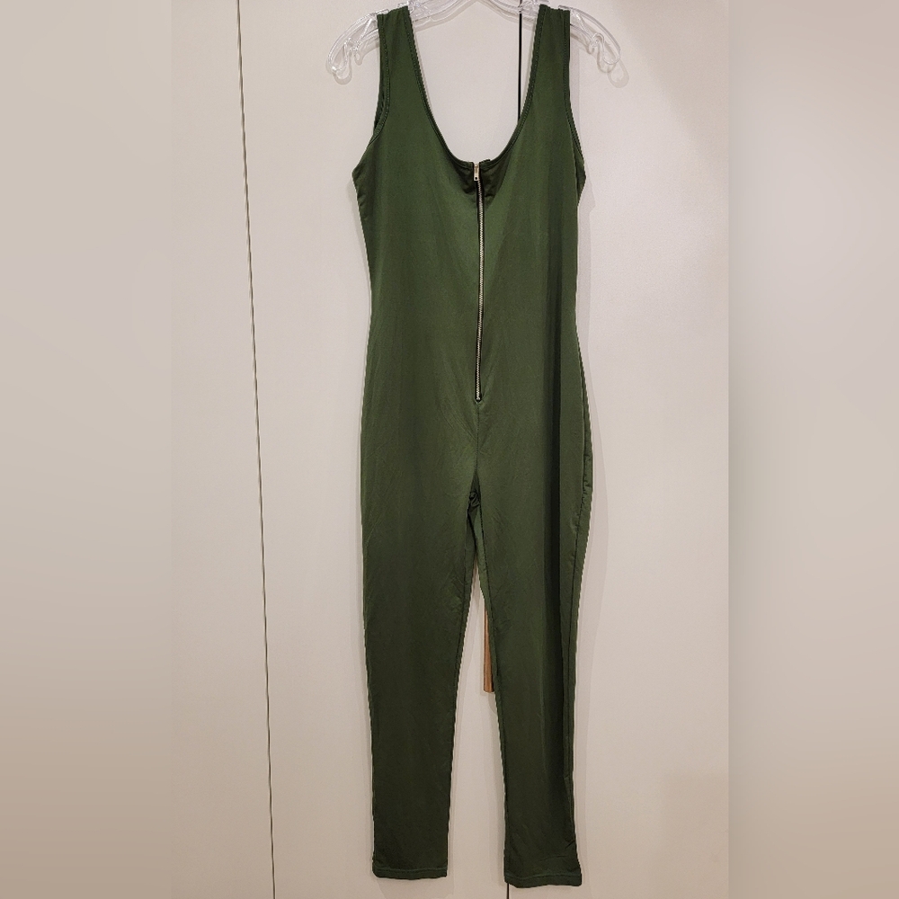 Army green jumpsuit